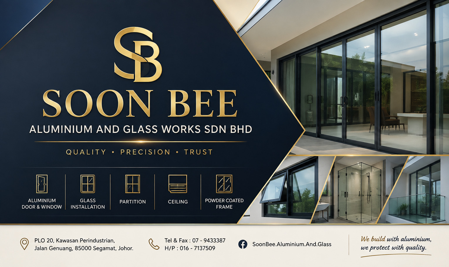 Soon Bee Aluminium and Glass Works company and services promotion